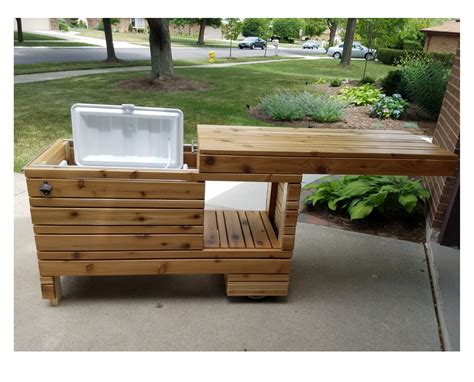 diy electric cooler box|wooden outdoor cooler box plans.